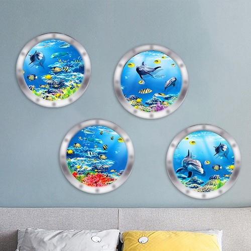 Stickers muraux vie marine - stickers,