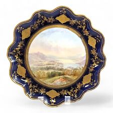 Ancien Porcelaine Peint à la Main Armoire Plaque, Aynsley, C.1888