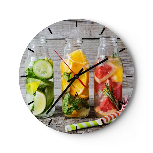 Horloge murale verre - murale, en