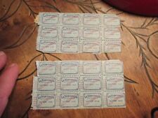 12 Anciennes Vignettes de la Compagnie d'Assurance La Séquanaise Aout 1943