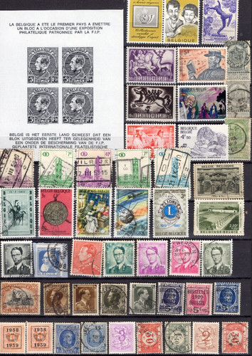 Belgique bloc et timbres - et,