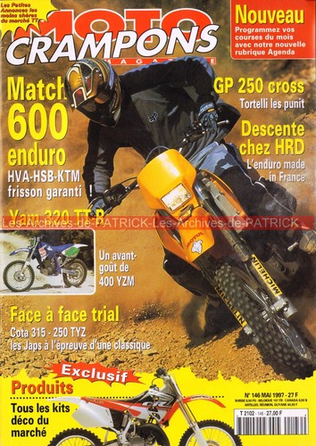 Moto crampons 146 yamaha 250 - moto,