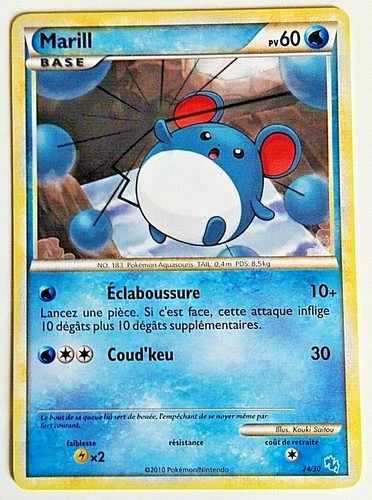 Carte pokémon 30 marill - carte,
