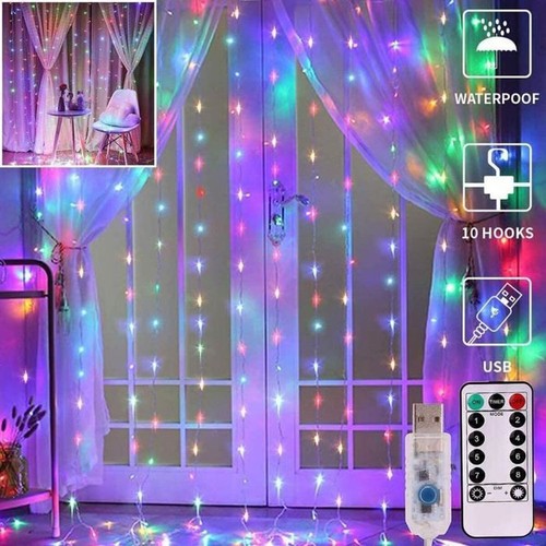 Guirlande lumineuse rideau 300 - lumineuse,