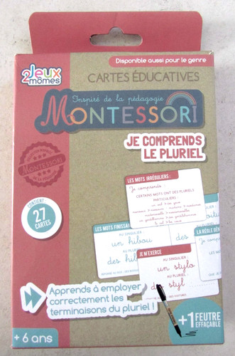 Jeu cartes éducatives - cartes,