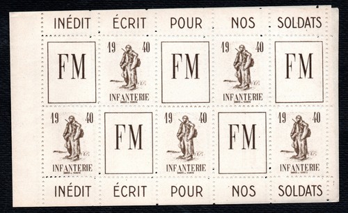 France carnet infanterie neuf - infanterie,