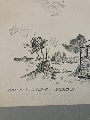 Beau dessin encre 1980 - encre, À