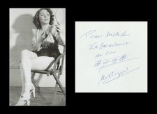 Mistigri (1927-2015) - Chanteuse - Page de livre d'or dédicacée - Paris 1984