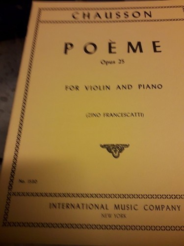 Ernest chausson poème op - chausson, op.25