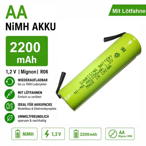 Nimh 2200 mah - nimh, 1,2