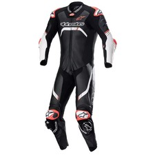 Alpinestars GP Tech V4 Leather Motorcycle Suit One Piece Black White By TriCore