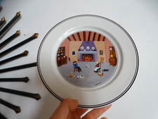 Assiette dessert Villeroy & Boch DESIGN NAIF LAPLAU n°5 - Feu cheminée Ø 20,9 cm