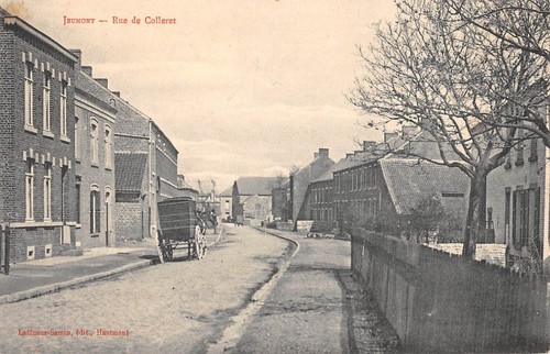 Cpa jeumont rue colleret - de,