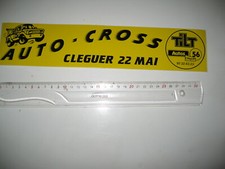 Autocollant. Automobile. AUTO CROSS à Cleguer. 32,5 X 7 Cms