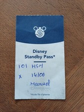 pass Euro Disney Disneyland Carte Standby Pass 2020 État Courant 