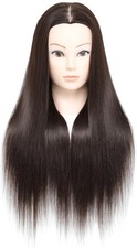 Tête de formation, 26-28" 100% fibres synthétiques cheveux longs coiffure c