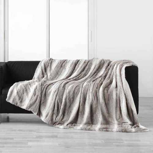Plaid imitation fourrure - plaid,