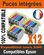 12 cartouches d'encre