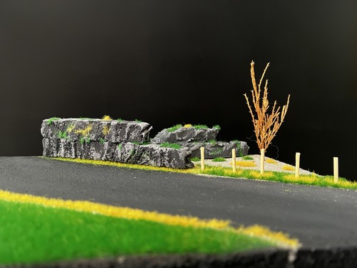 Diorama route de campagne - de,