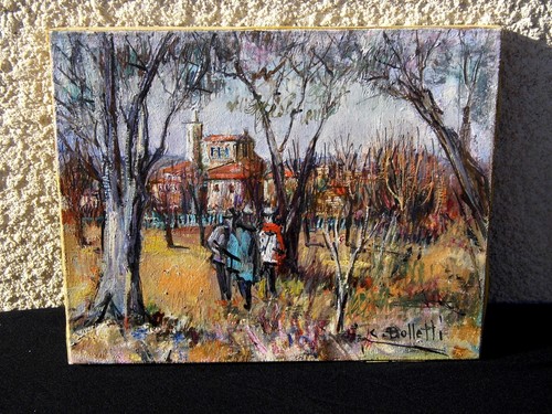 Tableau huile sur toile - tableau,