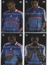 4 CARTE PUBLICITAIRE ADIDAS KARIM BENZEMA Cissé NASRI - Maillot équipe de France