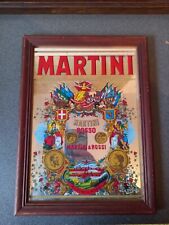 VINTAGE CADRE MIROIR MARTINI 22 cm X 32 cm CAFE BAR BISTROT 