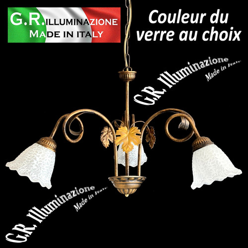 Lustre classique ivoire 3 - classique, or