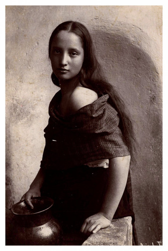 Mexique portrait une jeune - d'une,