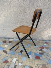 Année 50 - Chaise pliante d' enfant - Bois et Métal - Vintage Design