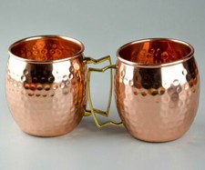 100% Pur Cuivre Tasse Tonneau