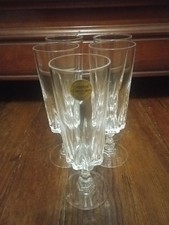 5 flûtes à champagne en cristal d arques modèle Louvre