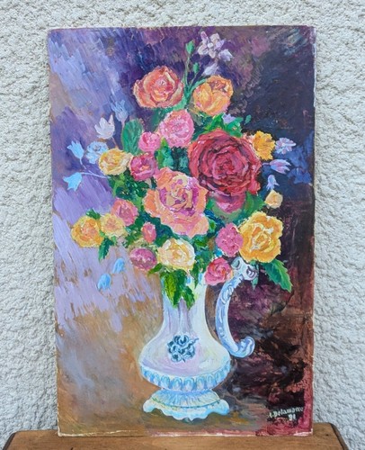 Huile sur panneau hsp - sur,