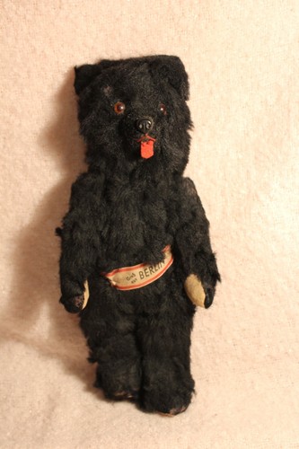 Ancien rare jouet ours - et, noir