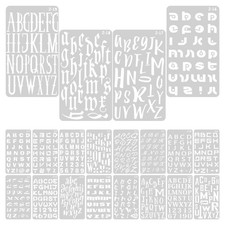  20 Sheets Pochoir Lettres Pyrogravure Sur Bois Fournitures De Peinture