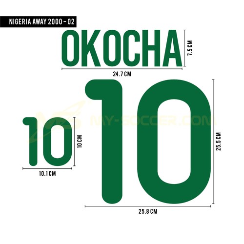 Okocha nigeria away 2000 - okocha, #10