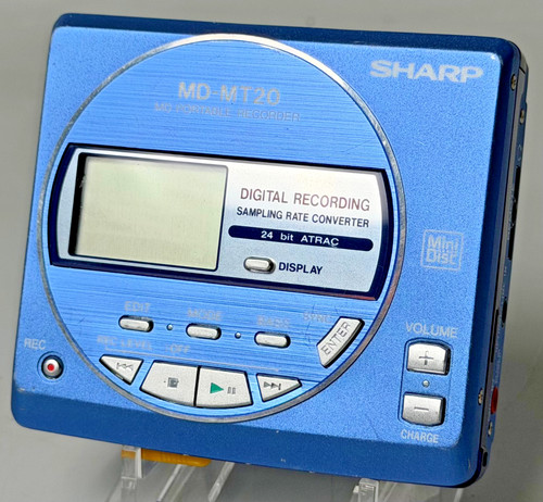 Sharp mt20h blue minidisc - blue,