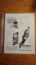 PUBLICITE ANCIENNE PUB ADVERT - INTERNATIONAL WATCH CIE SCHWEPPES  DOS COINTREAU