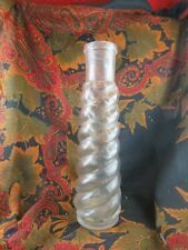 rare ancien pot lyonnais en verre torsadé epoque fin XIXe bistrot