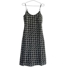 Black and White Midi Dress