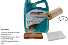 Febi Inspection Set 5L Addinol Giga Lumière Mv 0530 Ll pour VW Caddy II Caisse