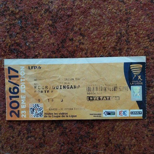 Ticket match bordeaux - ticket,