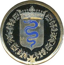 COLBERT, émail, rond 32 mm