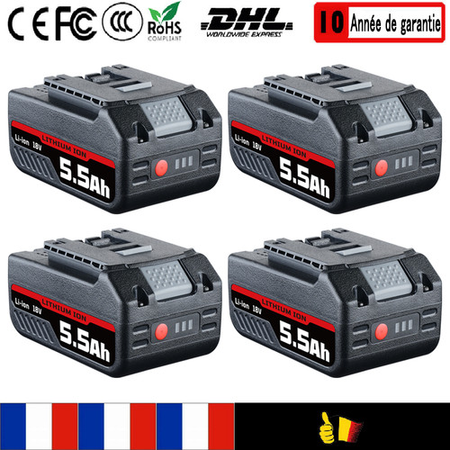 Batterie 5ah pour bosch 18v - batterie, 5.5ah