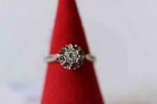 Bague Solitaire en Or Blanc