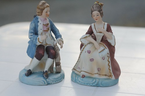 Lot personnages biscuit - de, 2
