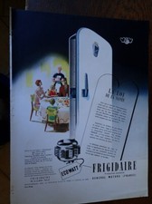 COCA COLA + FRIGIDAIRE publicité papier FRANCE ILLUSTRATION AUTO 1950 col