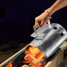Seau à charbon portable pour