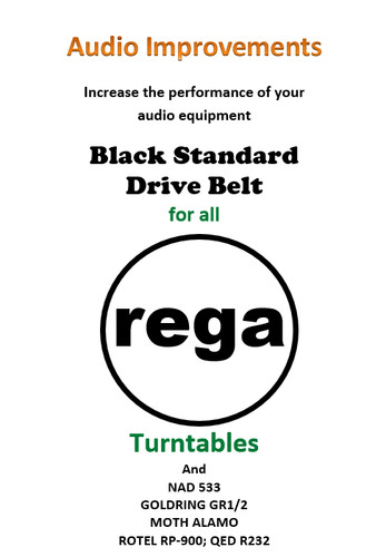 Rega drive belt - belt, planar