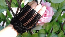 mitaine femme dentelle au crochet,accessoires femme