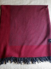 Plaid rouge coton mélangé